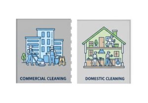 commercial cleaning vs domestic cleaning
